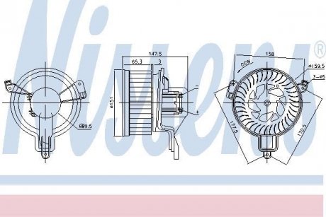 Вентилятор салону NISSENS 87259