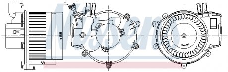 Вентилятор салона NISSENS 87395