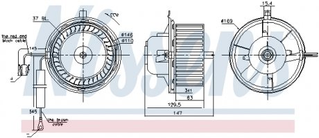 Вентилятор салона NISSENS 87404