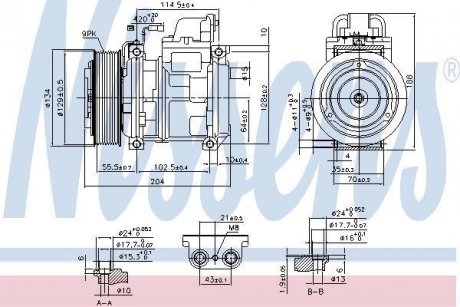 Компресор кондиціонераMB.. NISSENS 890023