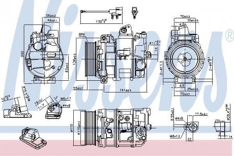 KOMPRESOR KLIMAT. NISSENS 890082