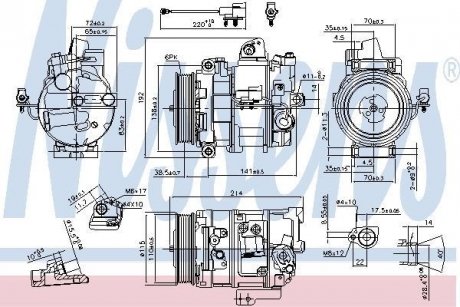 Компрессор кондиционераXF 08-.. NISSENS 890117