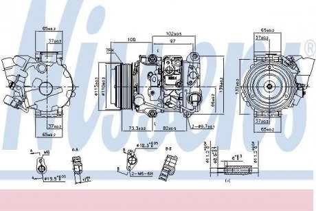 Компрессор кондиционера NISSENS 890142