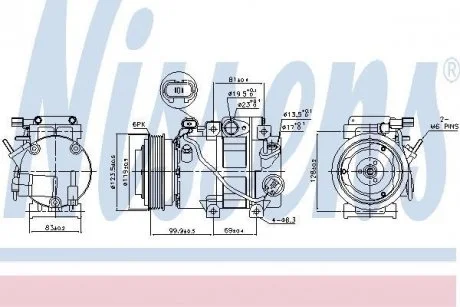 Компрессор кондиционера NISSENS 890151