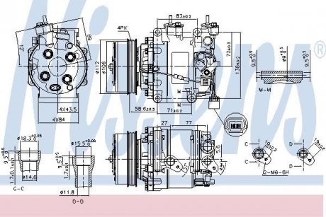 Компресор кондиціонера NISSENS 890155