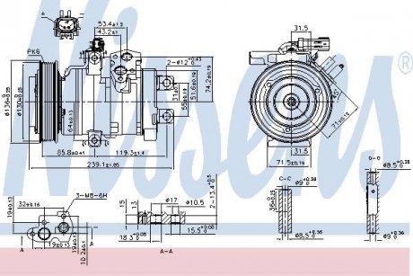 Компрессор кондиционера NISSENS 890162