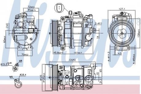 Компрессор кондиционера NISSENS 890191