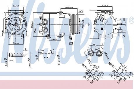 Компрессор кондиционера NISSENS 890216