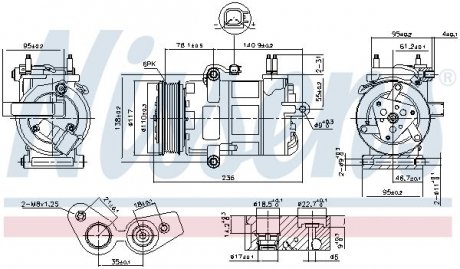 Компресор кондиціонера First Fit NISSENS 890217 (фото 1)