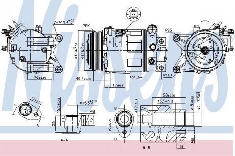 Компресор кондицiонера NISSENS 890226