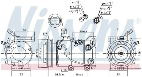 Компресор кондиціонера First Fit NISSENS 890229