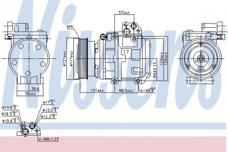 Компресор кондиціонера NISSENS 890234