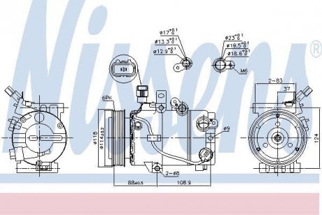 Компресор кондиціонера NISSENS 890243