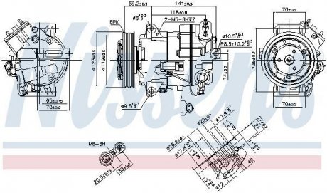 Компресор кондицiонера NISSENS 890264