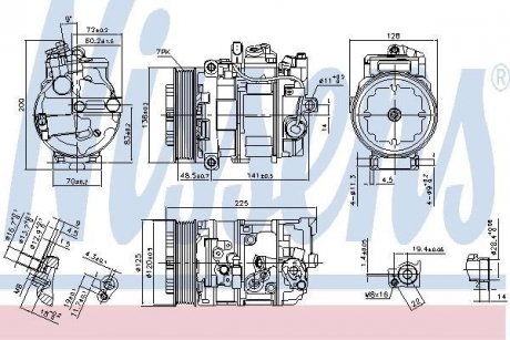 Компресор кондиціонера NISSENS 890294