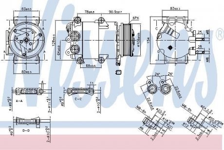 Компрессор кондиционера NISSENS 890392