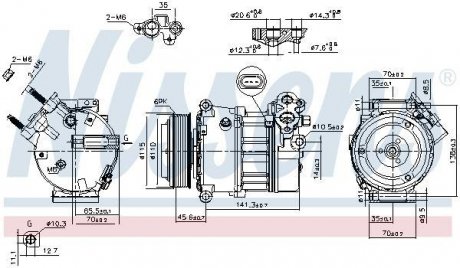 Компресор кондицiонера NISSENS 890617