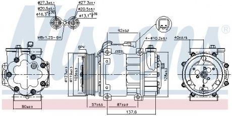 Компрессор кондиционера FORD NISSENS 890699 (фото 1)