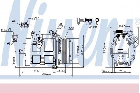 Компрессор кондиционера NISSENS 89077