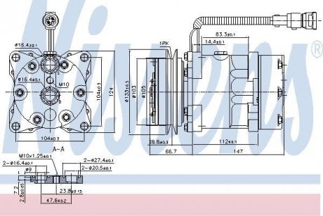 Компрессор кондиционера NISSENS 89078