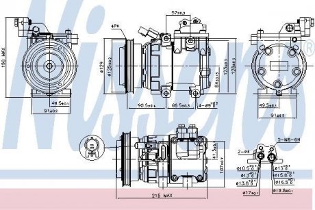 Компрессор кондиционера NISSENS 89085