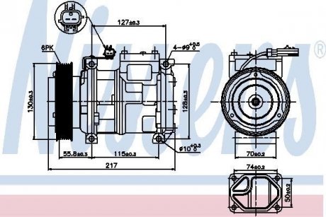 Компрессор кондиционера NISSENS 89097