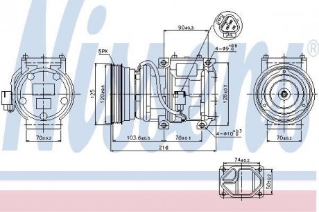 Компрессор кондиционера NISSENS 89098