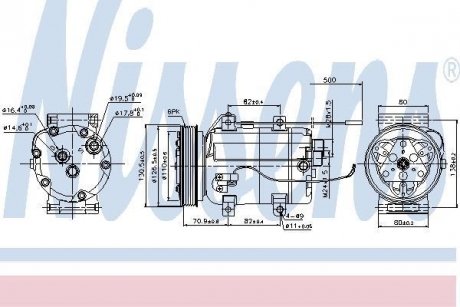 Компресор кондиціонера NISSENS 89101