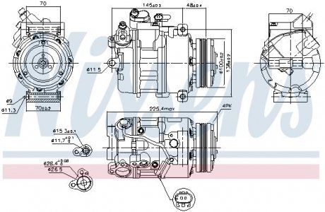 Компрессор кондиционера First Fit NISSENS 89116