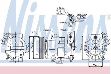 Компрессор кондиционера NISSENS 89126