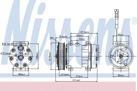 Компрессор кондиционера NISSENS 89137