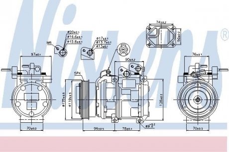 Компресор кондиціонера NISSENS 89166