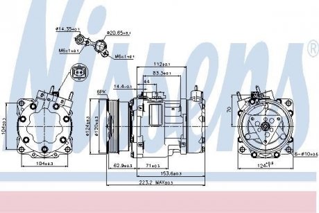 Компрессор кондиционера NISSENS 89178