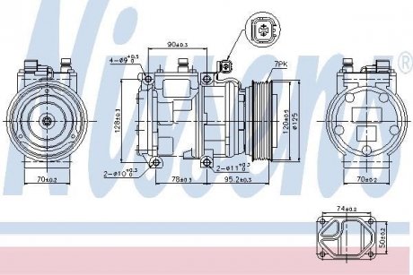 Компрессор кондиционера NISSENS 89186