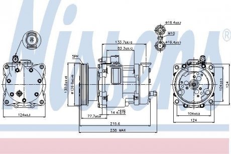 Компресор кондиціонера NISSENS 89187