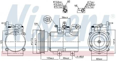 Компресор кондиціонера NISSENS 89194
