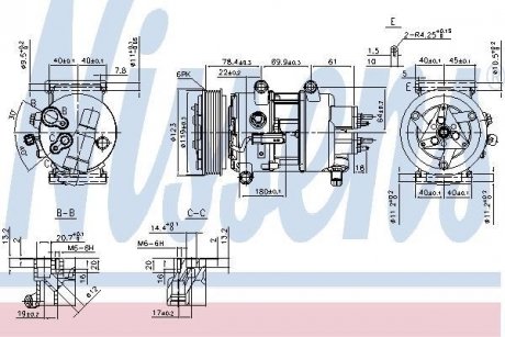 Компресор кондиціонера NISSENS 89201