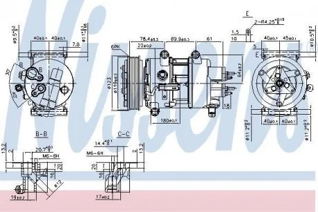 Компресор кондиціонера NISSENS 89201