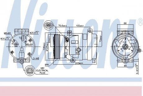 Компрессор кондиционера NISSENS 89218