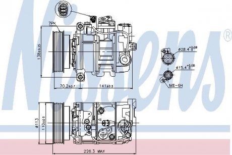 Компрессор кондиционера NISSENS 89237