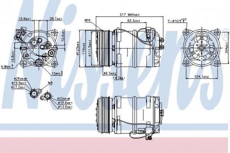 Компрессор кондиционера NISSENS 89249