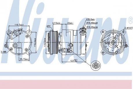 Компрессор кондиционера NISSENS 89257