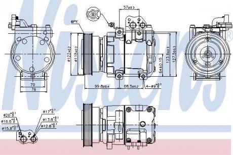 Компрессор кондиционера NISSENS 89265