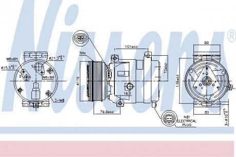 Компрессор кондиционера NISSENS 89267