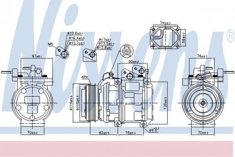 Компрессор кондиционера NISSENS 89271