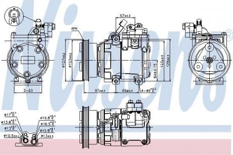 Компрессор кондиционера NISSENS 89277