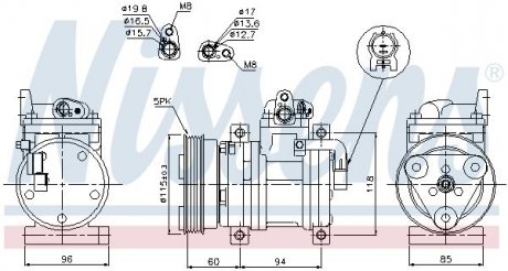 Компресор кондиціонера NISSENS 89302