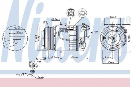 Компресор кондицiонера NISSENS 89392