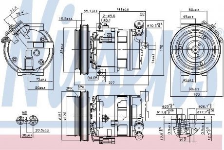 Компресор кондиціонера NISSENS 89396