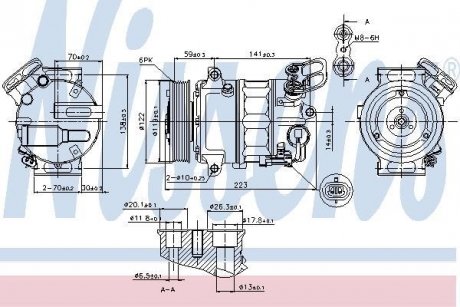 Компресор кондиціонера NISSENS 89420